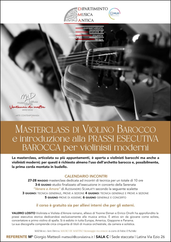 Valerio Losito violino barocco Latina