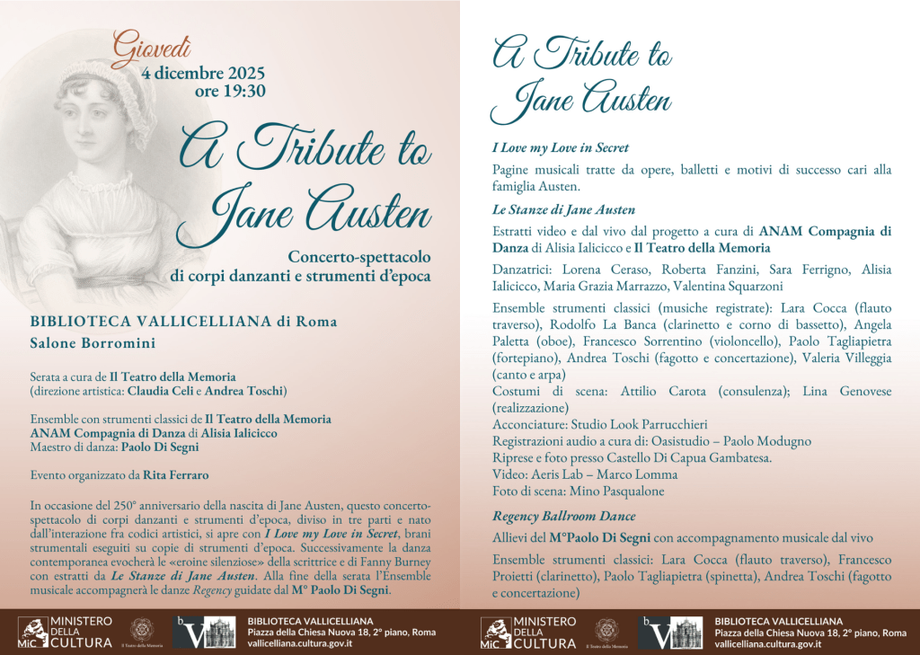 ANAM Jane Austen Biblioteca Vallicelliana