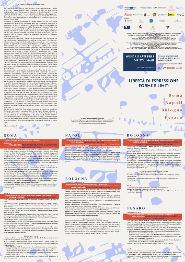 Diritti Umani Musica arte